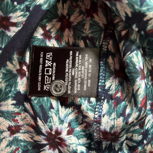 Anthropologie designer Moulinette Soeur silk floral blouse size 12 - Picture 3 of 3